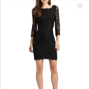 DVF Zarita Black Lace Dress